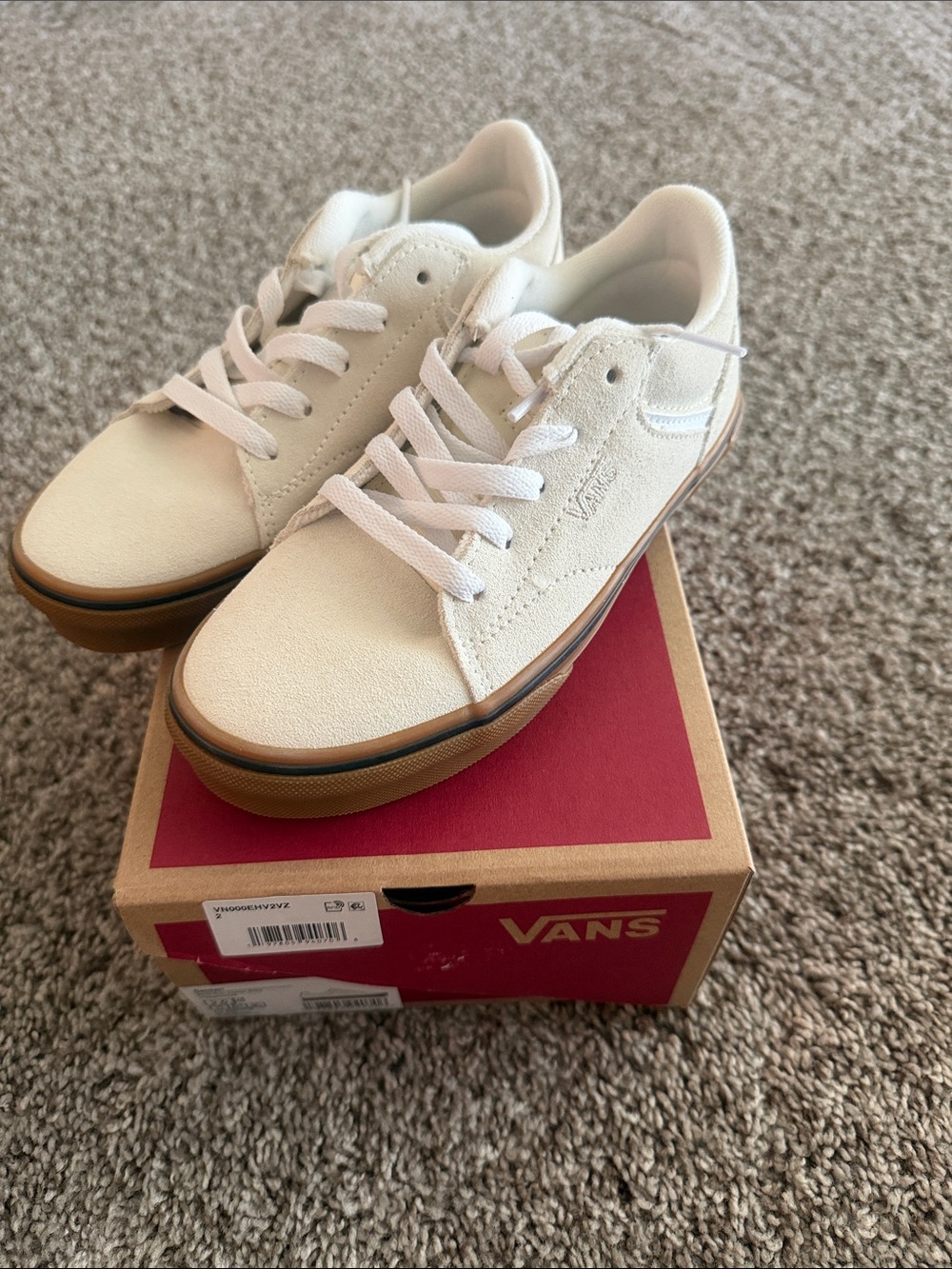 Vans Kids Canvas Sneakers with Gum Sole